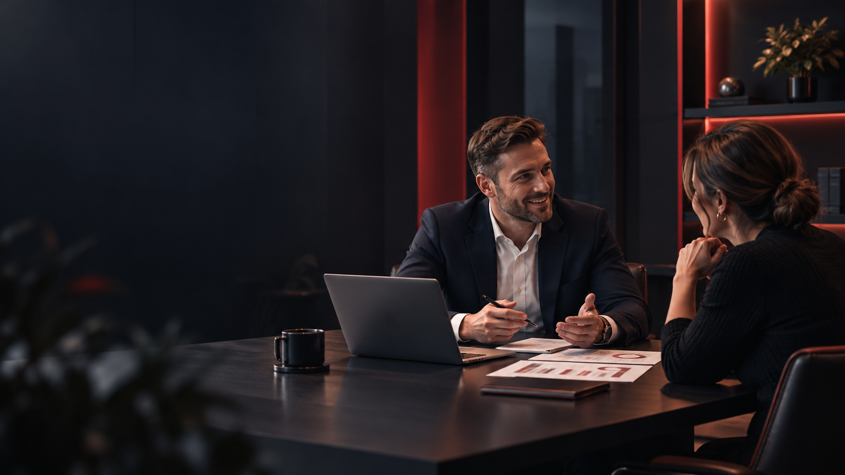 Professional accountant discussing tax planning with a client